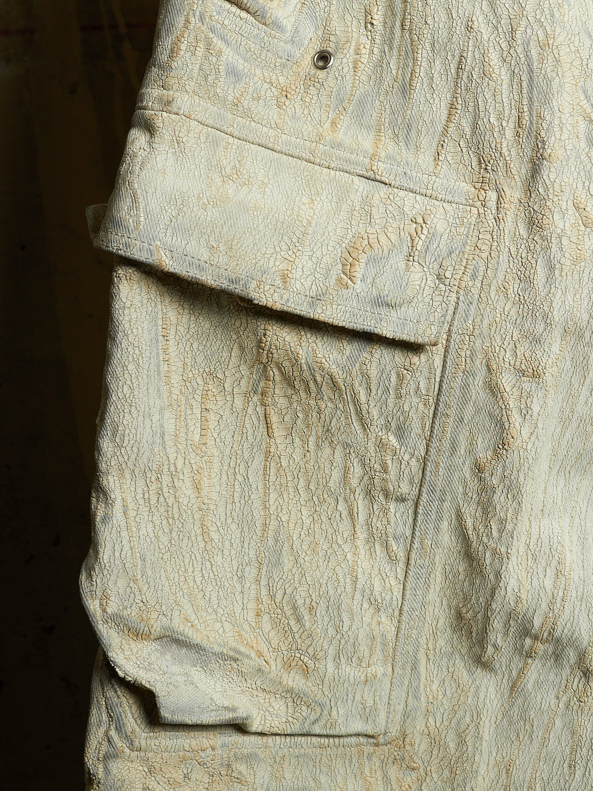 Rick Owens AW25 "CONCORDIANS" MILK Megacrust Tailored 'Cargobelas' Denim
