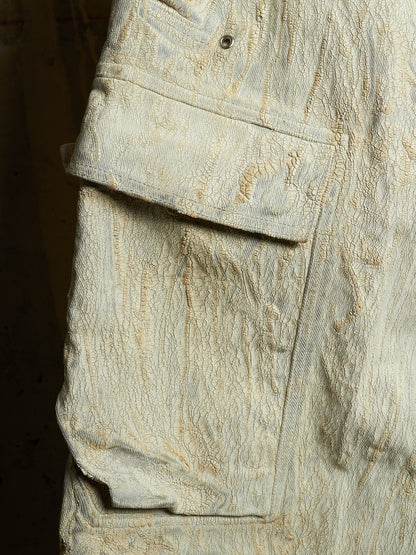 Rick Owens AW25 "CONCORDIANS" MILK Megacrust Tailored 'Cargobelas' Denim