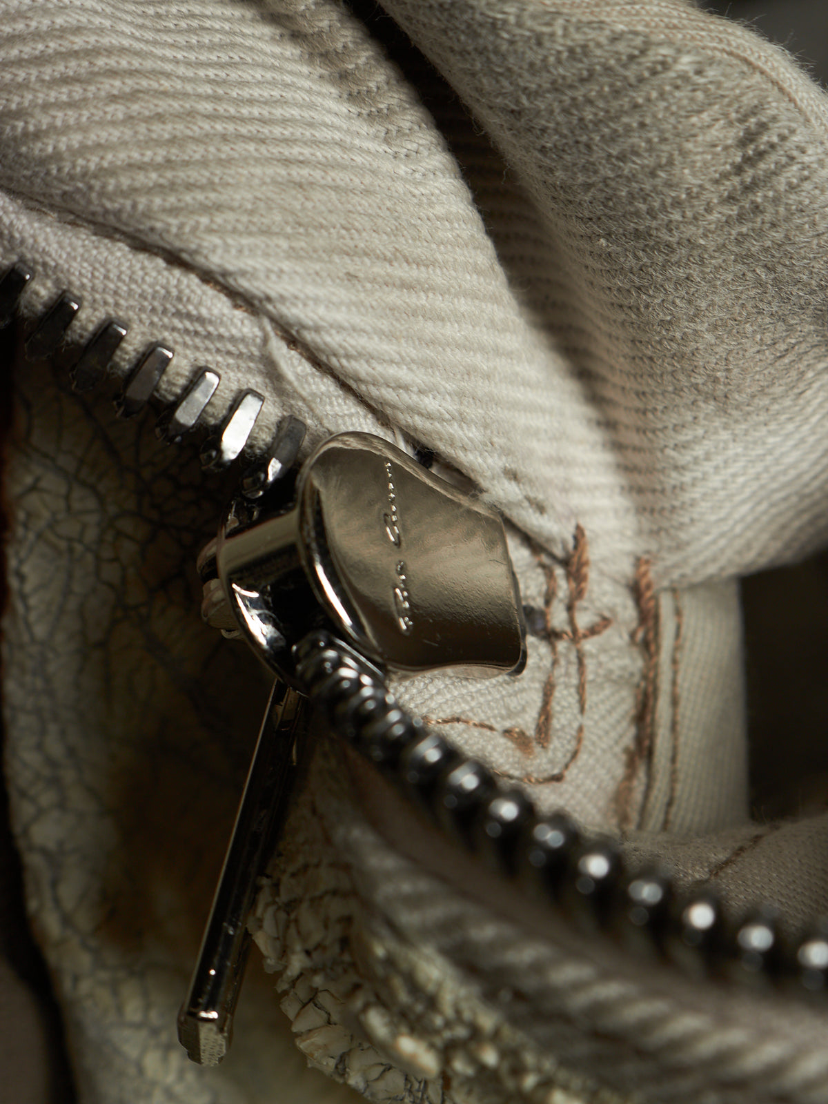 Rick Owens AW25 "CONCORDIANS" MILK Megacrust Tailored 'Cargobelas' Denim