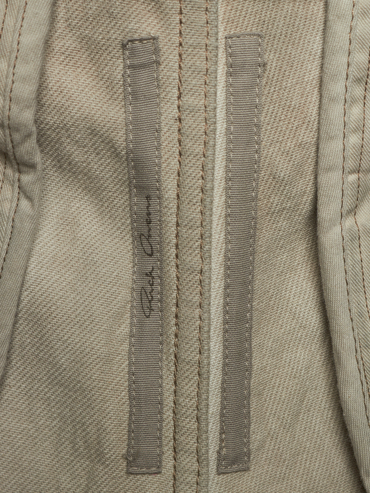 Rick Owens AW25 "CONCORDIANS" MILK Megacrust Tailored 'Cargobelas' Denim