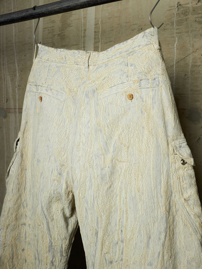 Rick Owens AW25 "CONCORDIANS" MILK Megacrust Tailored 'Cargobelas' Denim