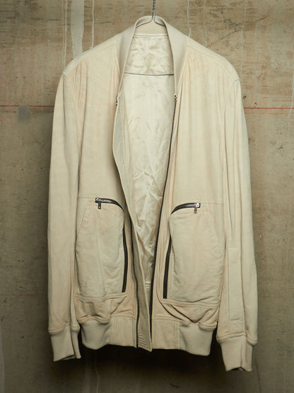 Rick Owens SS25 "HOLLYWOOD" DINGE Megablister Bauhaus Flight Lamb Leather Jacket