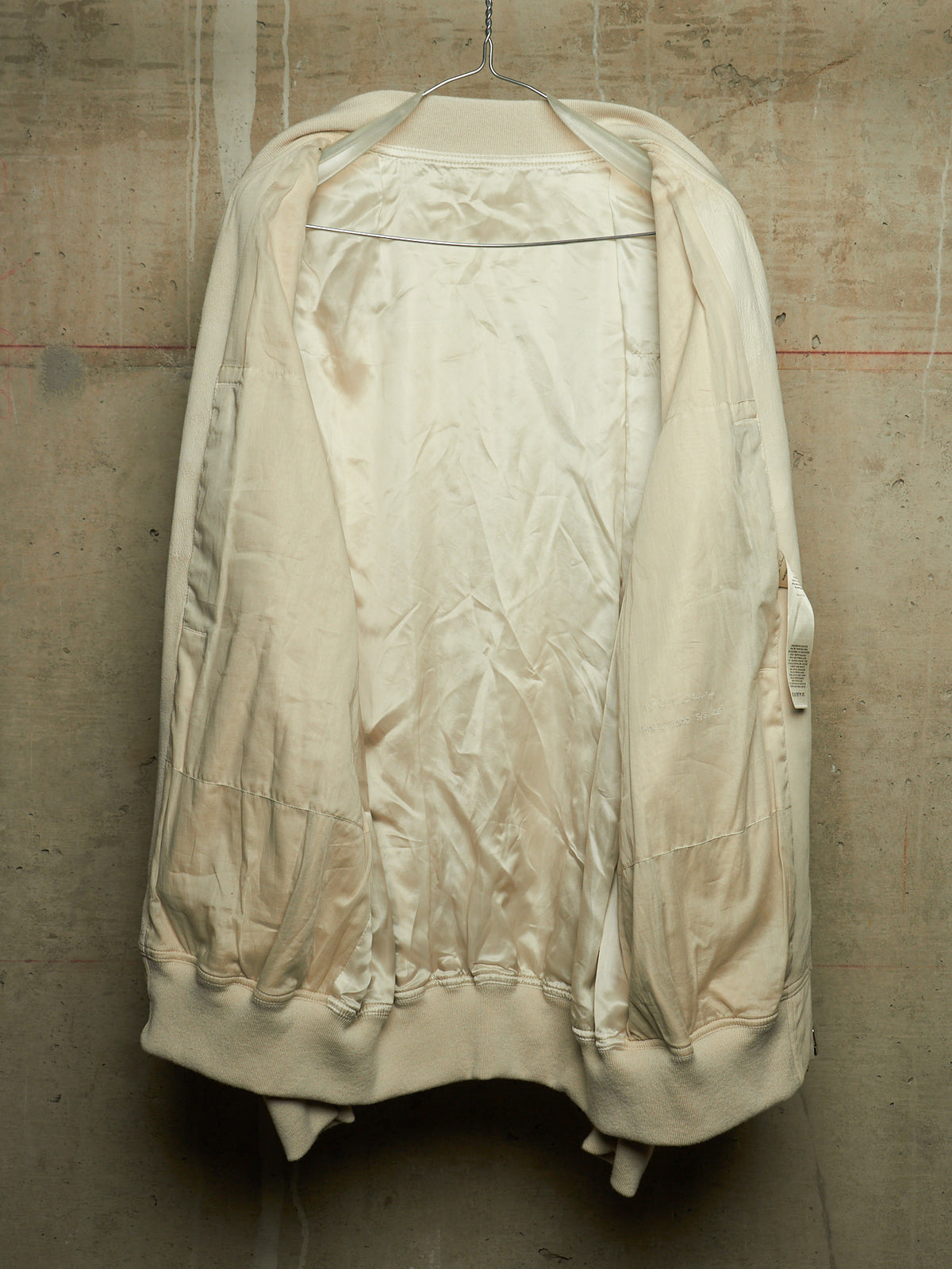 Rick Owens SS25 "HOLLYWOOD" DINGE Megablister Bauhaus Flight Lamb Leather Jacket