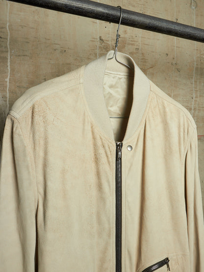 Rick Owens SS25 "HOLLYWOOD" DINGE Megablister Bauhaus Flight Lamb Leather Jacket