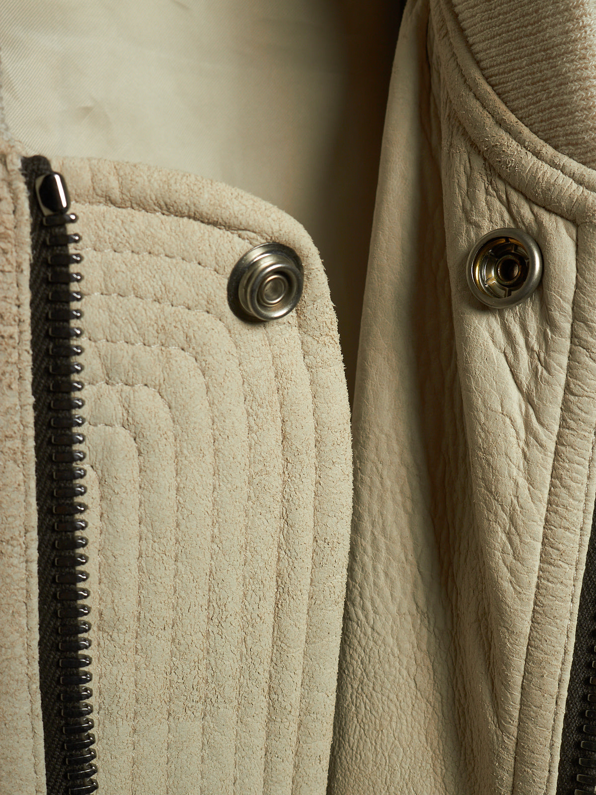 Rick Owens SS25 "HOLLYWOOD" DINGE Megablister Bauhaus Flight Lamb Leather Jacket