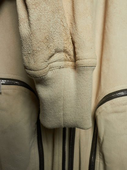 Rick Owens SS25 "HOLLYWOOD" DINGE Megablister Bauhaus Flight Lamb Leather Jacket