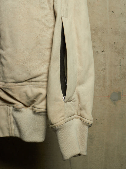 Rick Owens SS25 "HOLLYWOOD" DINGE Megablister Bauhaus Flight Lamb Leather Jacket