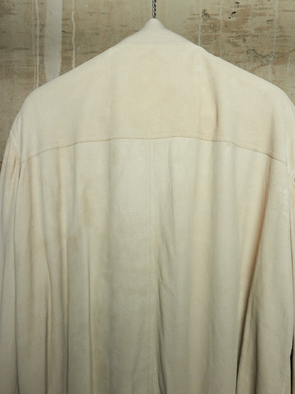 Rick Owens SS25 "HOLLYWOOD" DINGE Megablister Bauhaus Flight Lamb Leather Jacket