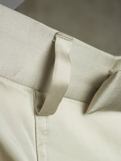 Rick Owens SS25 "HOLLYWOOD" DINGE Satin 'Mastodon' Wide Leg Trousers
