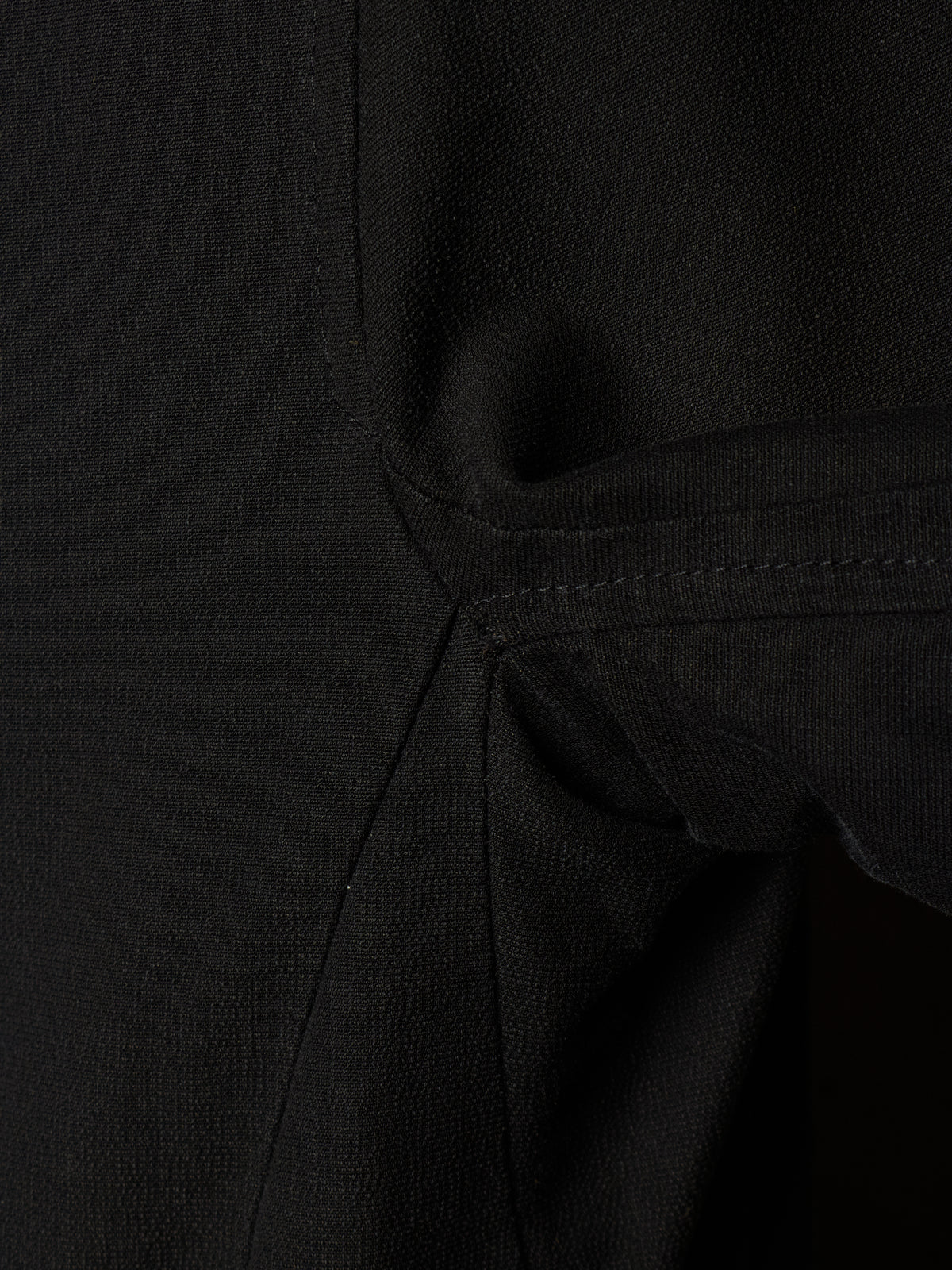 Rick Owens SS09 "STRUTTER" Black Cotton Viscose Asymmetric Zip Molino Coat