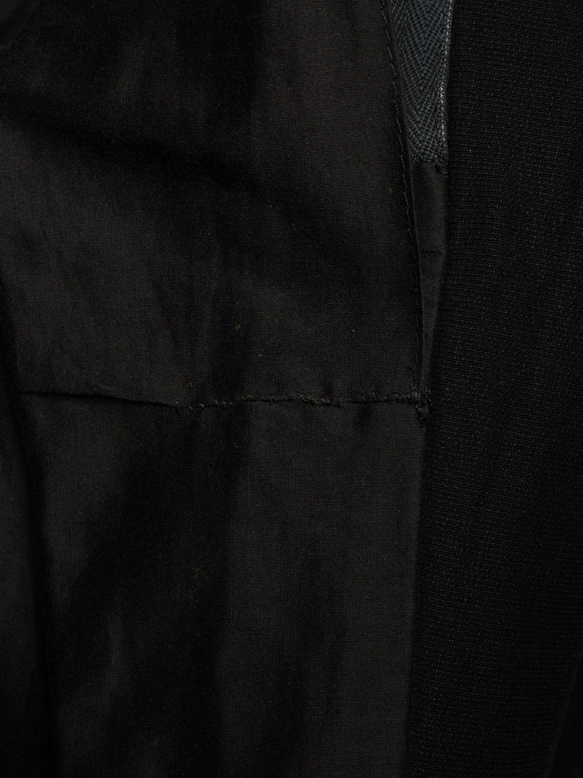 Rick Owens SS09 "STRUTTER" Black Cotton Viscose Asymmetric Zip Molino Coat