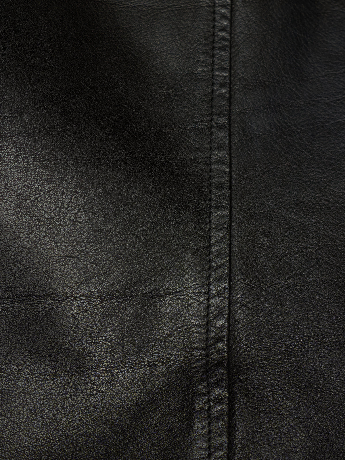 Rick Owens SS13 "ISLAND" BLACK Cow Leather Intarsia Rider Jacket