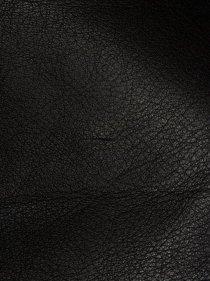 Rick Owens SS13 "ISLAND" BLACK Cow Leather Intarsia Rider Jacket