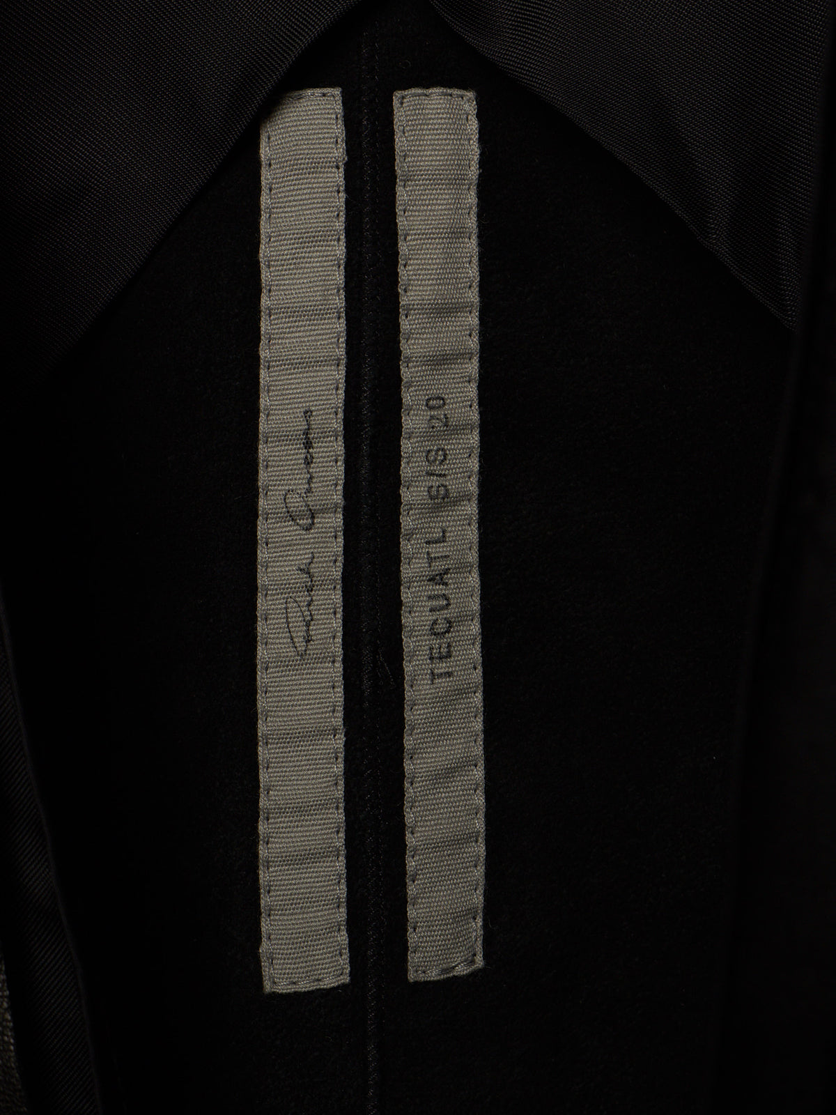 Rick Owens SS20 "TECUTAL" BLACK Lamb Leather Copped Rider Jacket