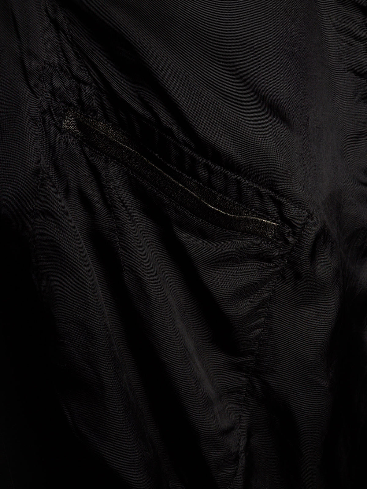 Rick Owens SS20 "TECUTAL" BLACK Lamb Leather Copped Rider Jacket