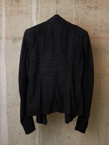 Rick Owens SS14 "VICIOUS" Blistered Lamb Leather Drape Blazer