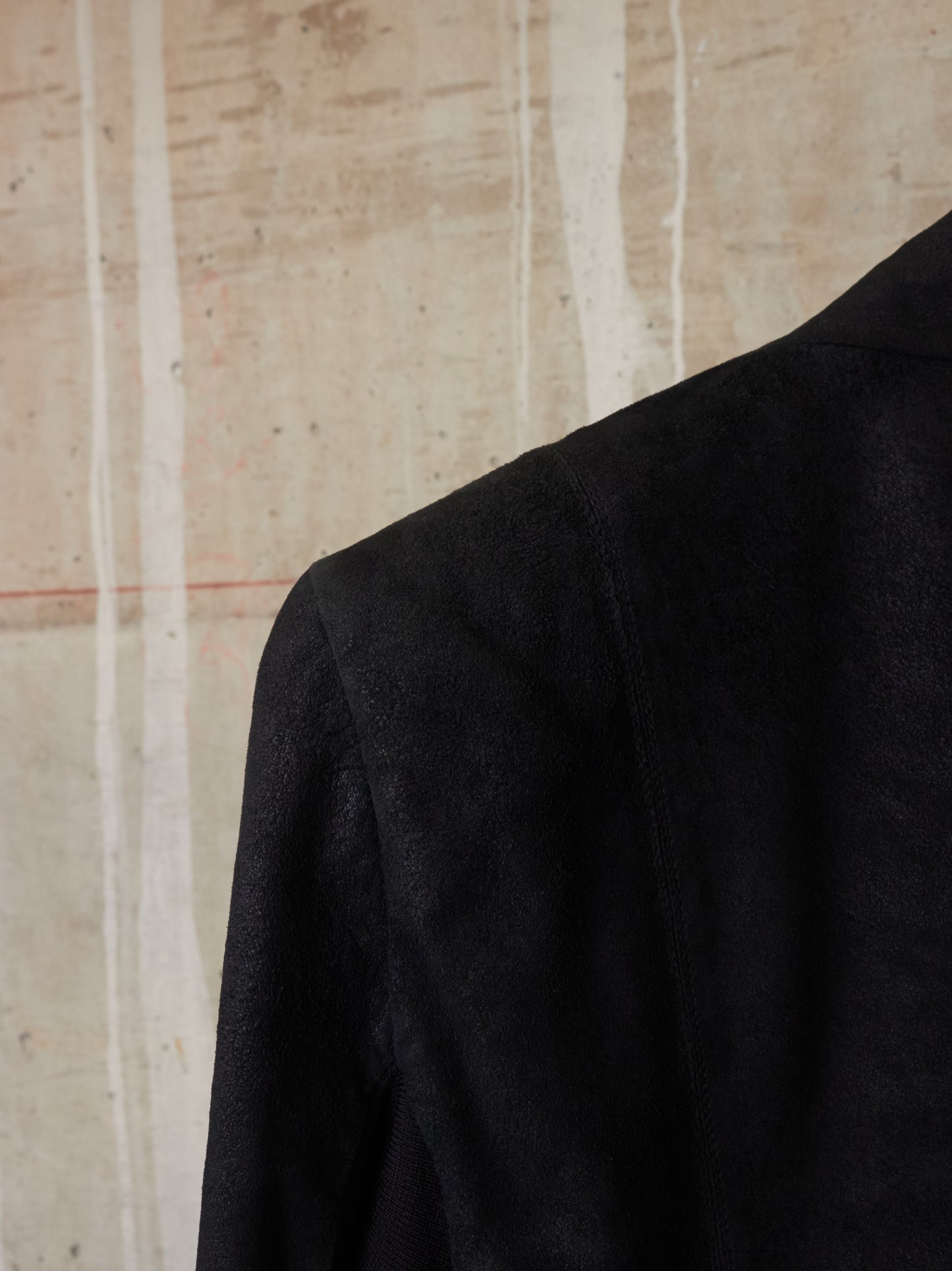 Rick Owens SS14 "VICIOUS" Blistered Lamb Leather Drape Blazer