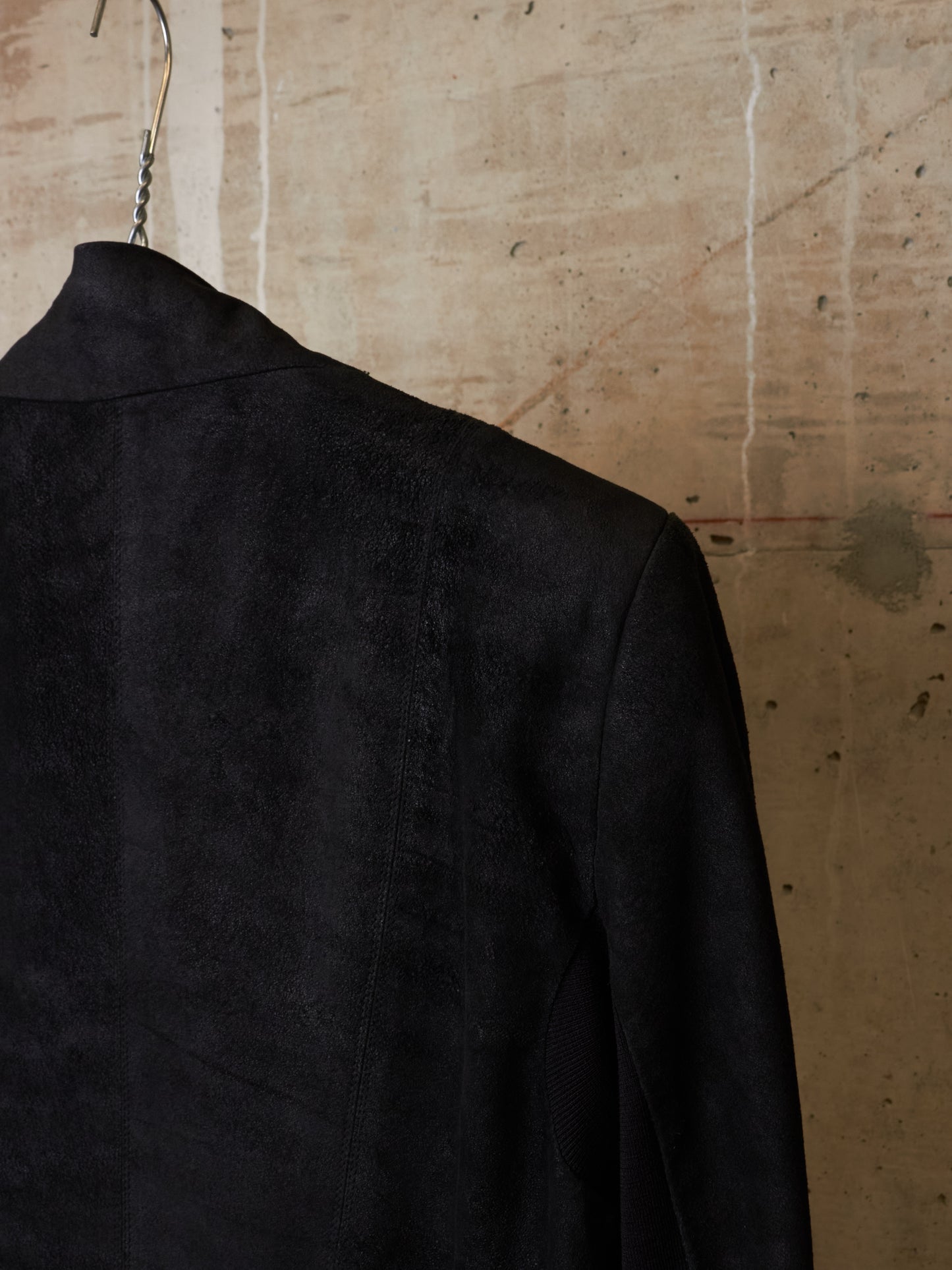 Rick Owens SS14 "VICIOUS" Blistered Lamb Leather Drape Blazer