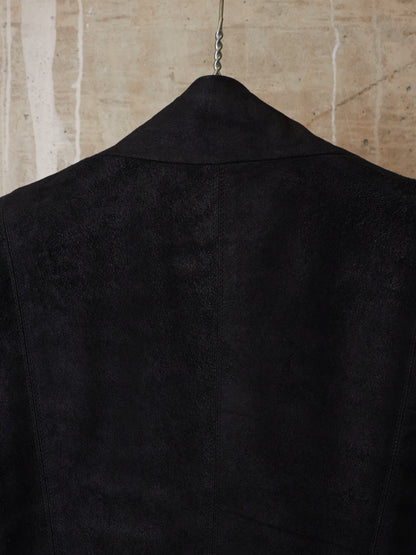 Rick Owens SS14 "VICIOUS" Blistered Lamb Leather Drape Blazer