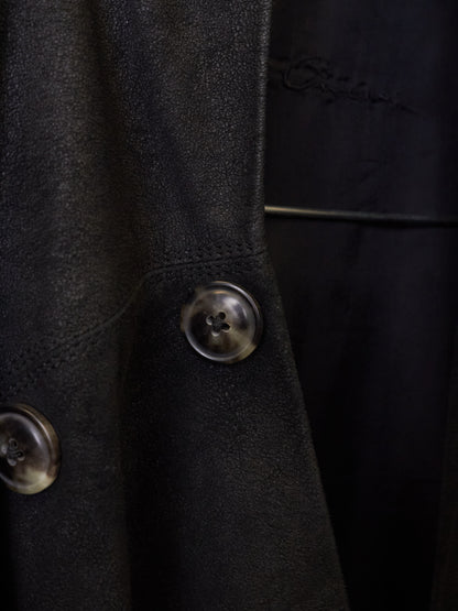 Rick Owens SS14 "VICIOUS" Blistered Lamb Leather Drape Blazer