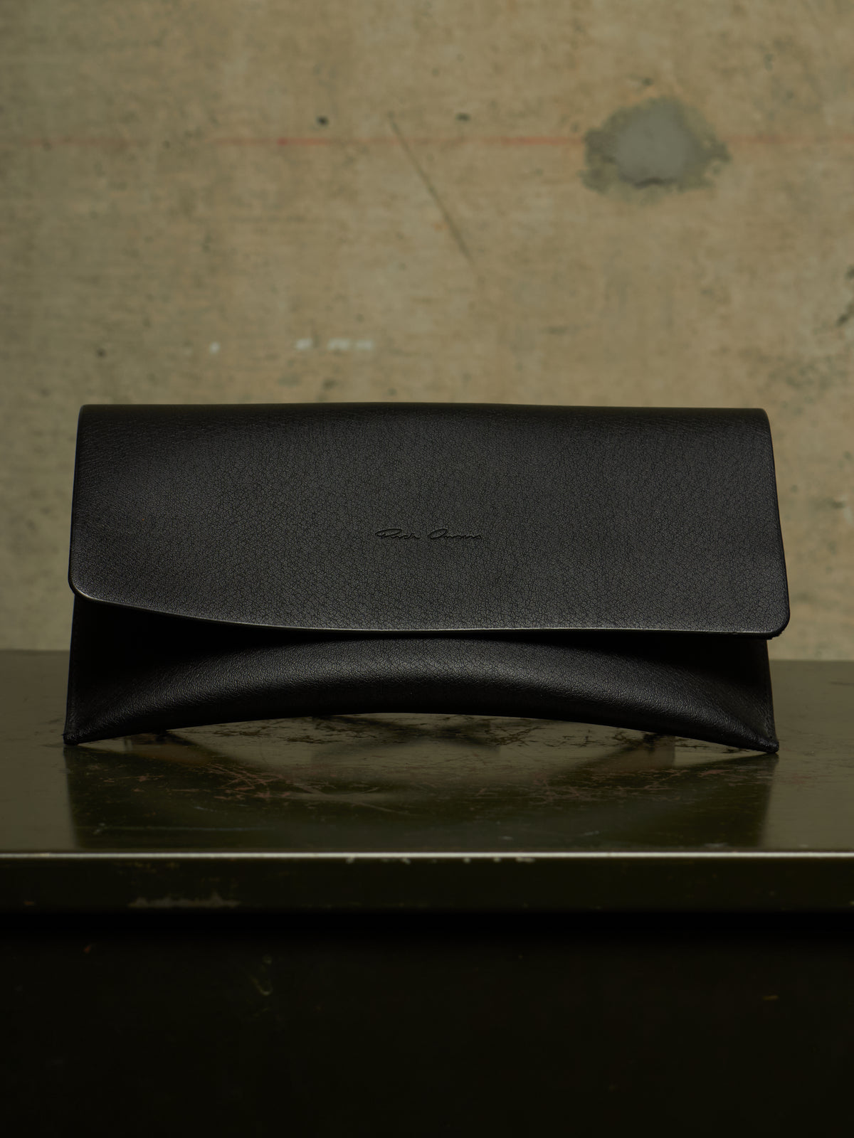 Rick Owens SS22 “FOGACHINE” Matte Black Stainless Steel Brown Tinted Mask Sunglasses Shield