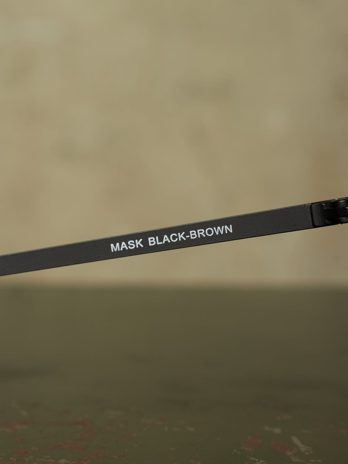 Rick Owens SS22 “FOGACHINE” Matte Black Stainless Steel Brown Tinted Mask Sunglasses Shield