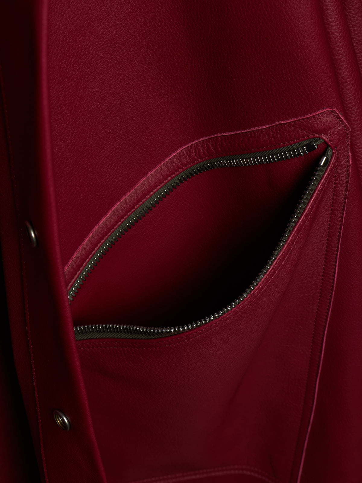 Rick Owens SS23 "EDFU" FUCHSIA Hooded Oversized Pebbled Cow Leather Raincoat