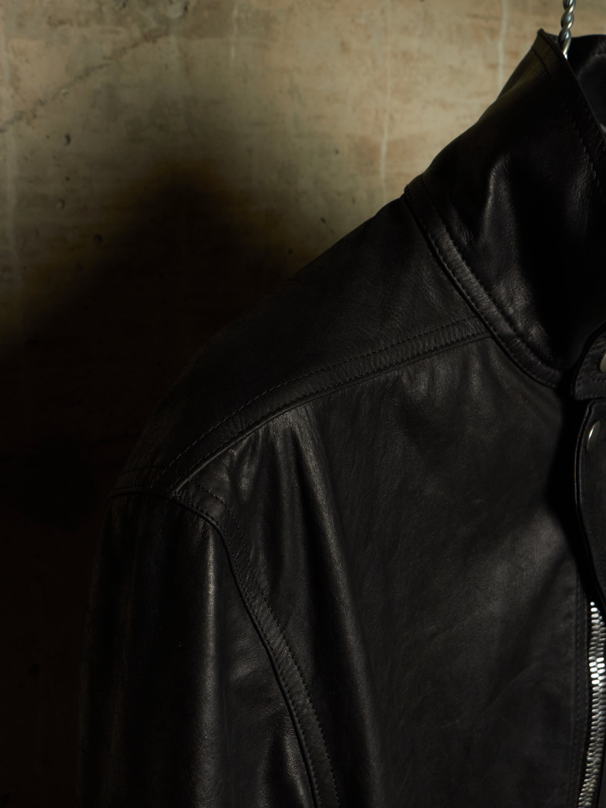 Rick Owens SS24 "LIDO" Black Calf Leather LUXOR Flightsuit