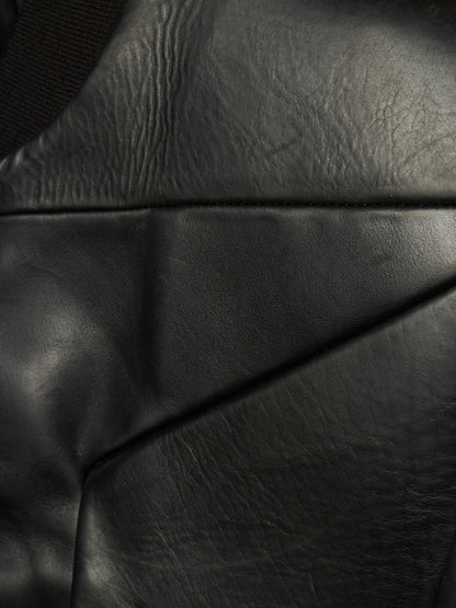 Rick Owens SS24 "LIDO" Black Oiled Calf Leather EDFU Tatlin Flight Jacket