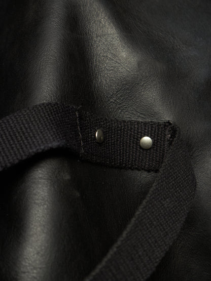 Rick Owens SS24 "LIDO" Black Oiled Calf Leather EDFU Tatlin Flight Jacket