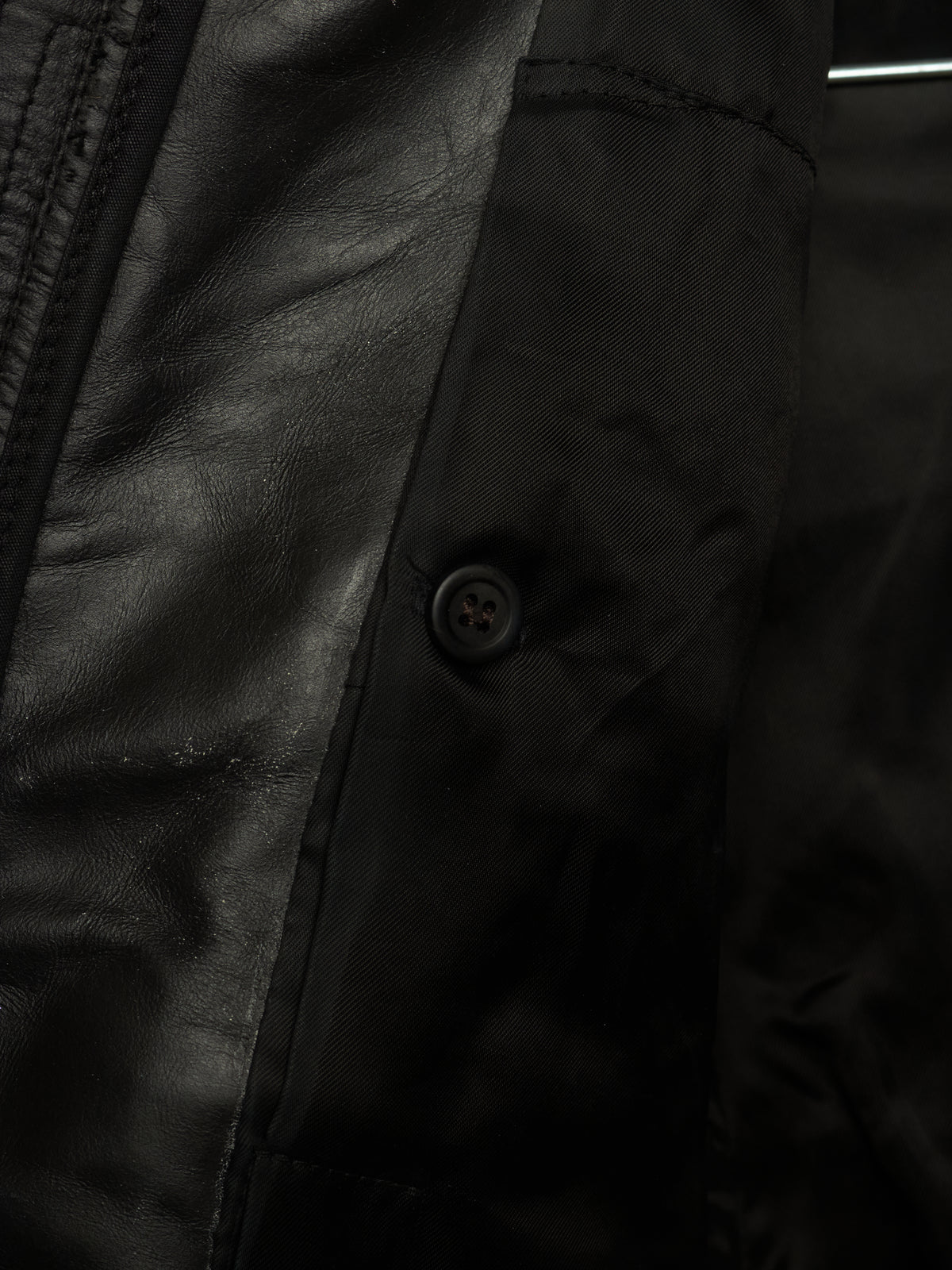 Rick Owens SS25 "HOLLYWOOD" Black Tomponato Calf Leather Cropped Girdered Bomber Jacket