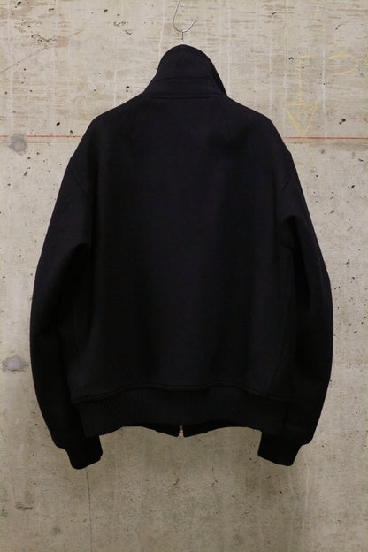 Rick Owens AW25 "CONCORDIANS" Wool Blixa Dracucollar Padded Bomber Jacket
