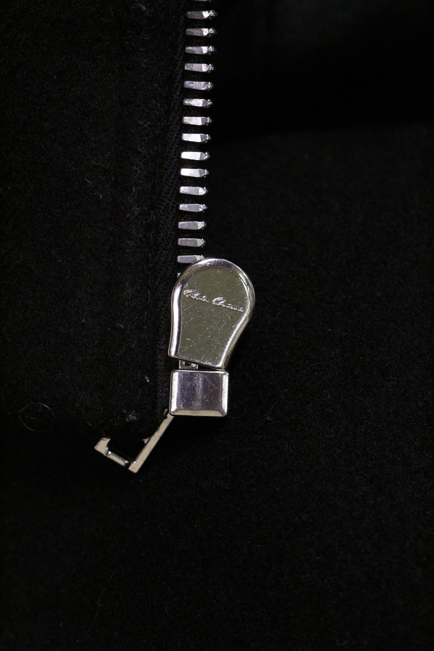 Rick Owens AW25 "CONCORDIANS" Wool Blixa Dracucollar Padded Bomber Jacket