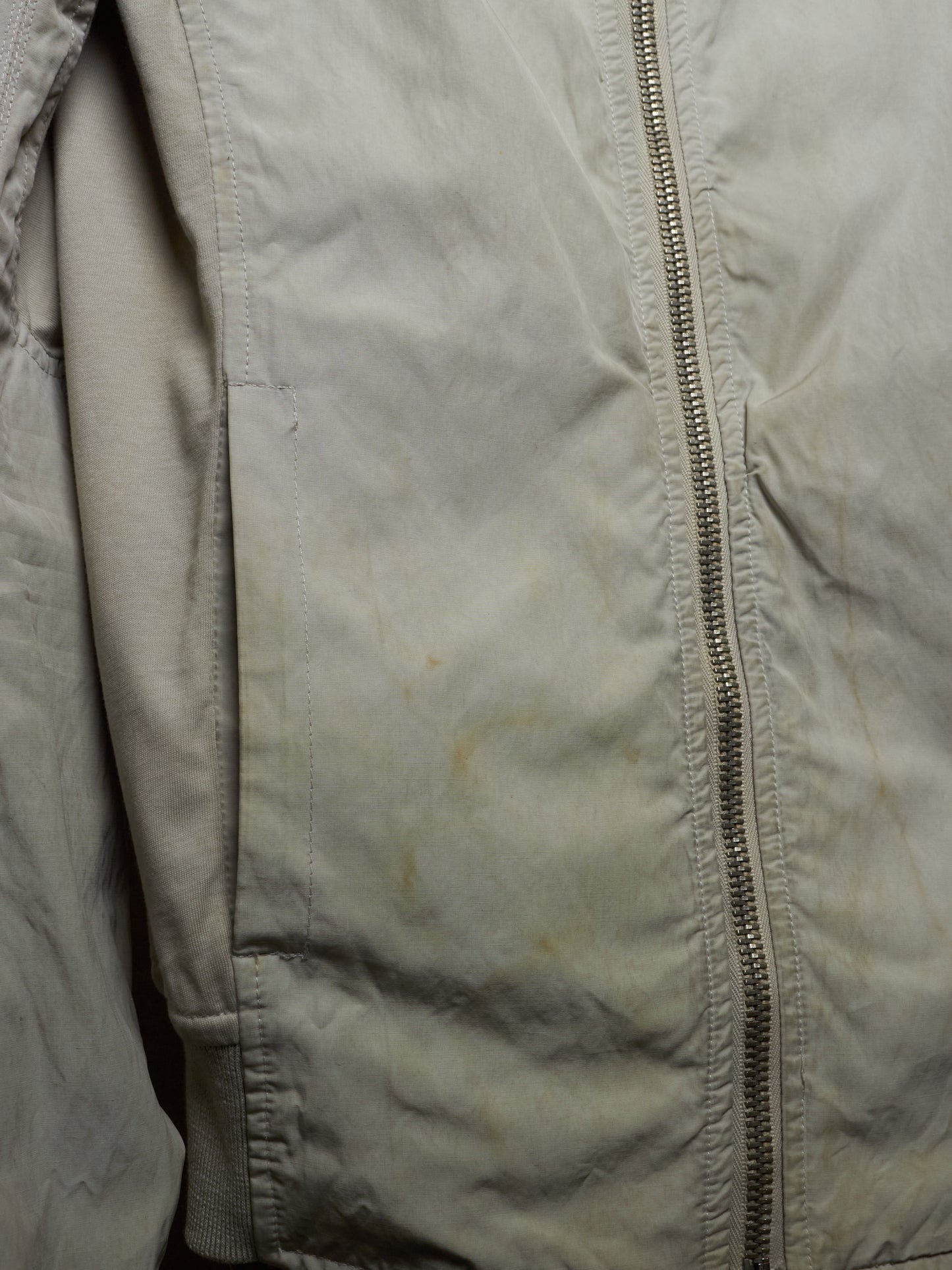 Rick Owens AW04 "QUEEN" PEARL / BLACK Hybrid Lambskin Leather Rider Jacket