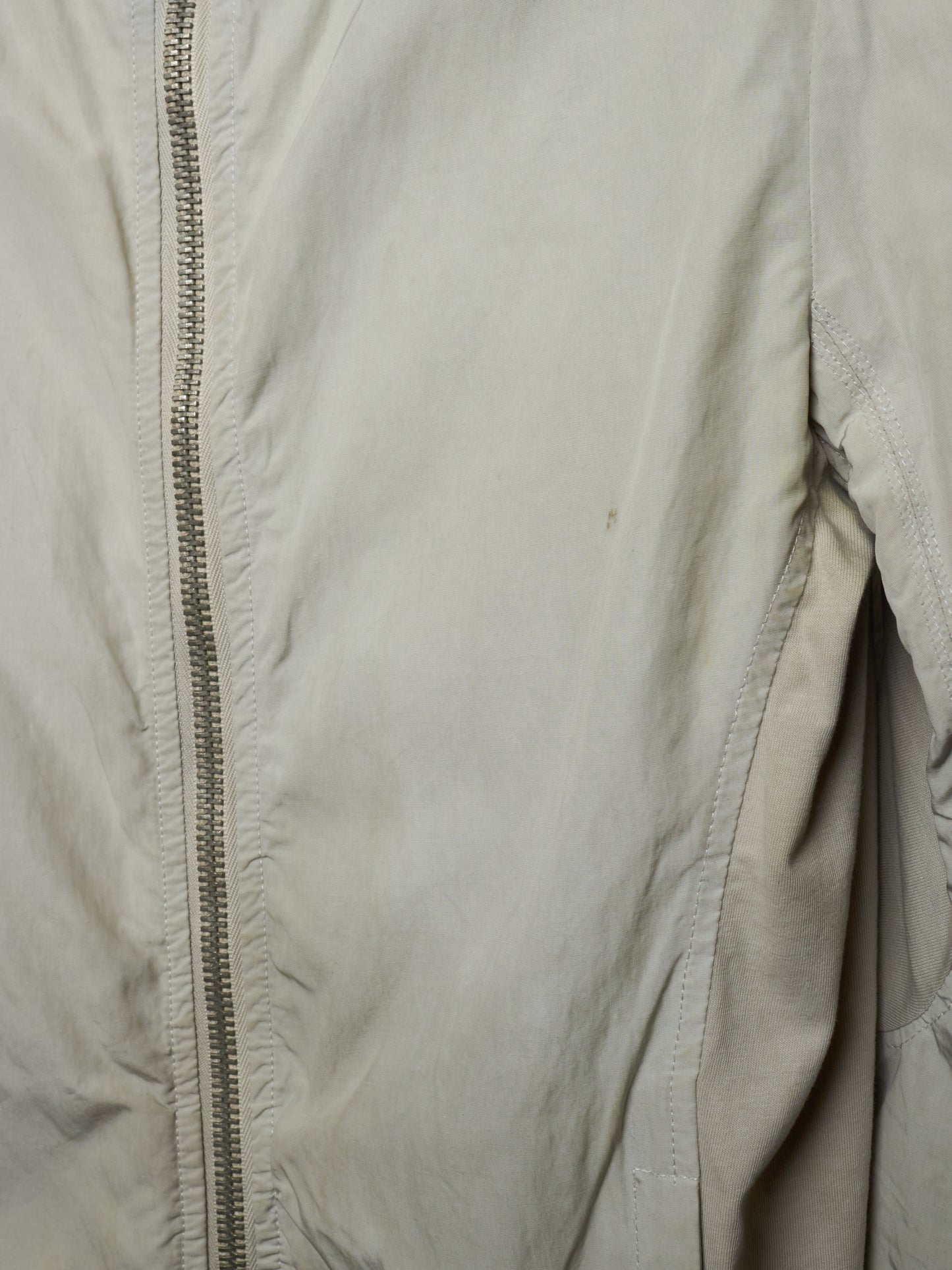 Rick Owens AW04 "QUEEN" PEARL / BLACK Hybrid Lambskin Leather Rider Jacket