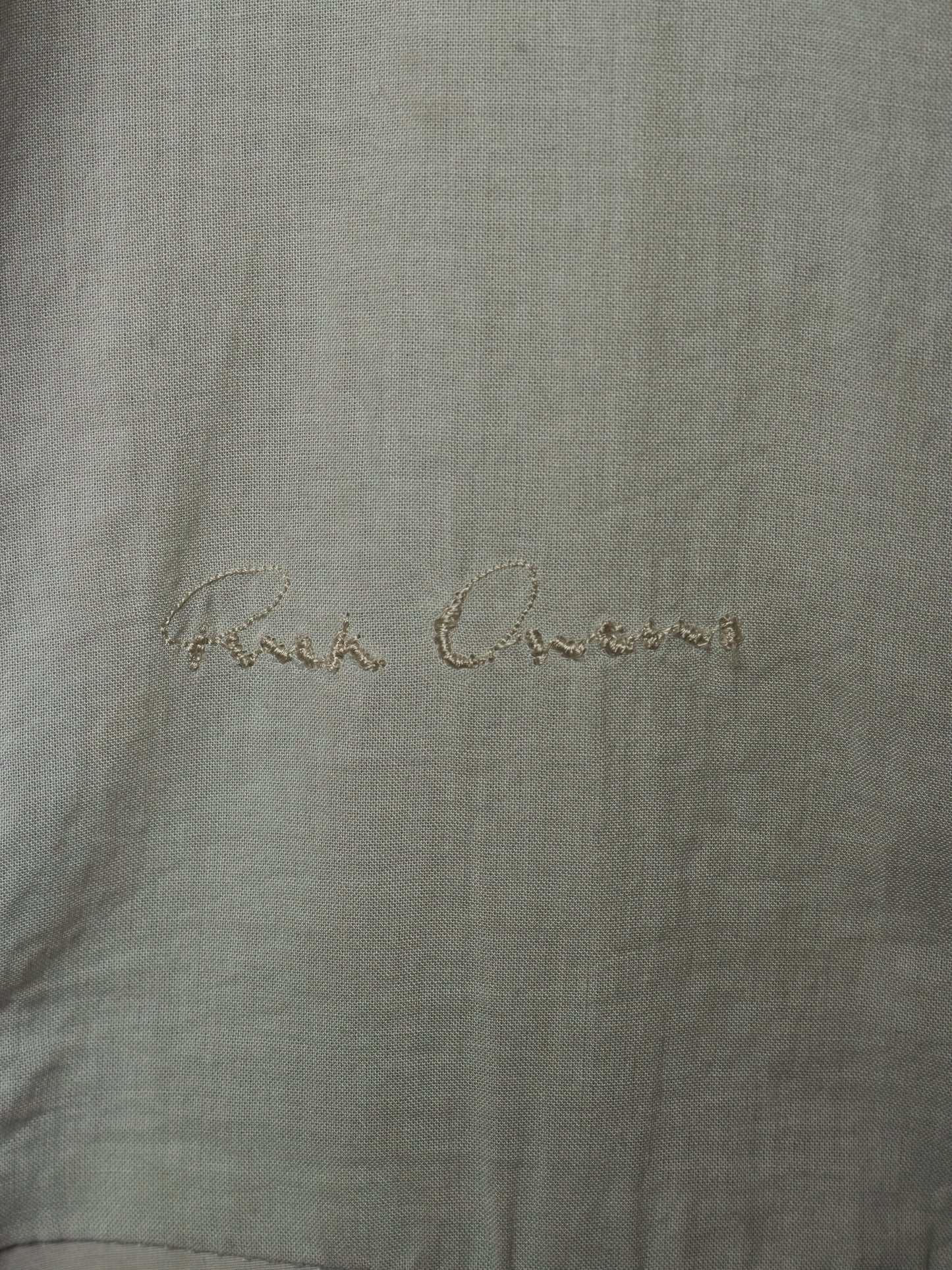 Rick Owens AW04 "QUEEN" PEARL / BLACK Hybrid Lambskin Leather Rider Jacket