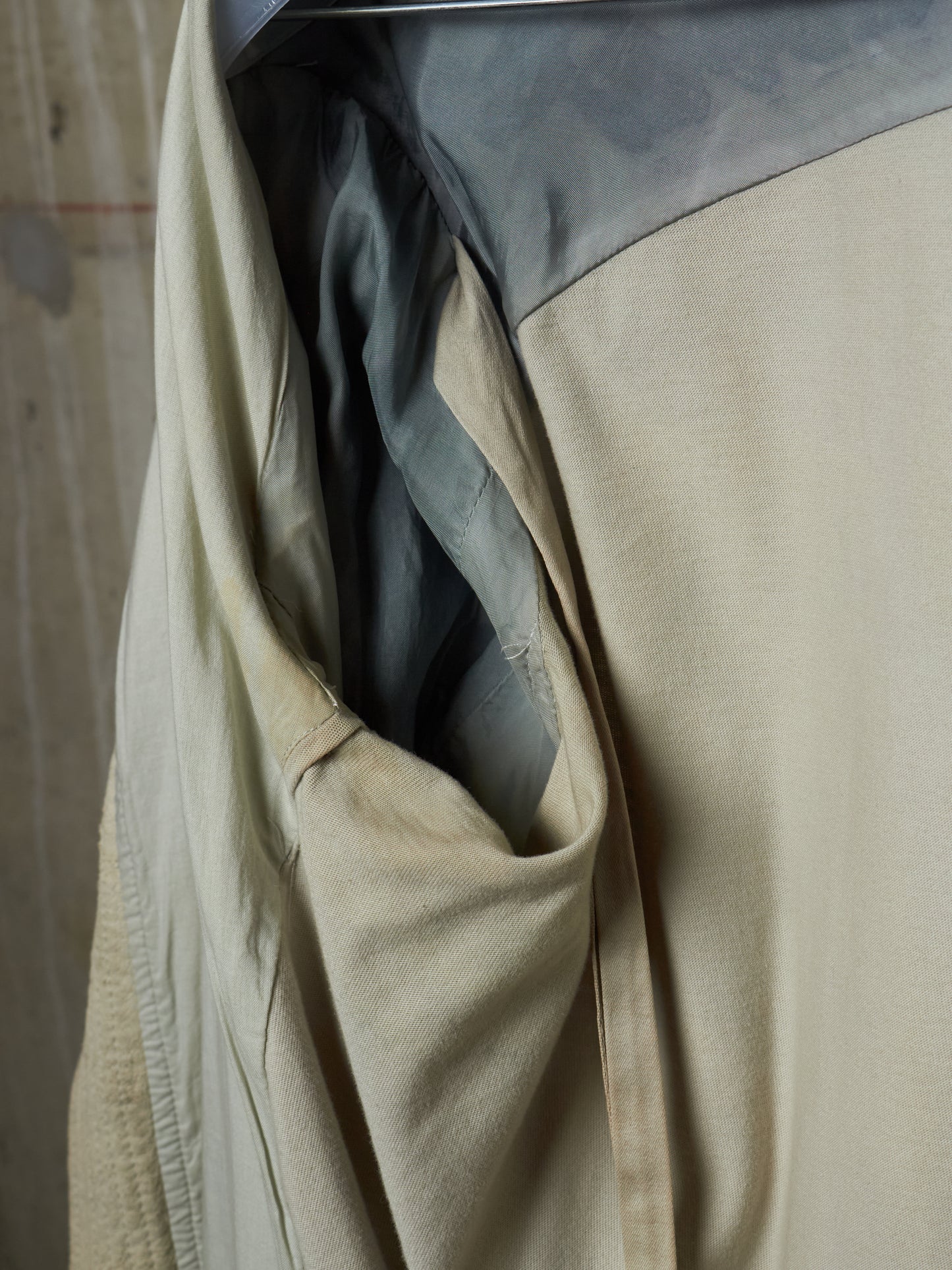 Rick Owens AW04 "QUEEN" PEARL / BLACK Hybrid Lambskin Leather Rider Jacket
