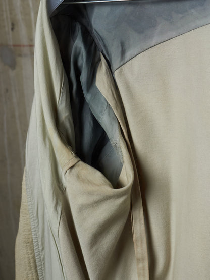 Rick Owens AW04 "QUEEN" PEARL / BLACK Hybrid Lambskin Leather Rider Jacket