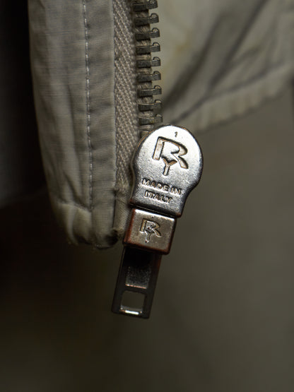 Rick Owens AW04 "QUEEN" PEARL / BLACK Hybrid Lambskin Leather Rider Jacket