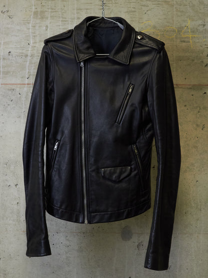Rick Owens AW10 "GLEAM" Heavy Calfskin Leather Stooges Jacket