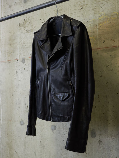 Rick Owens AW10 "GLEAM" Heavy Calfskin Leather Stooges Jacket