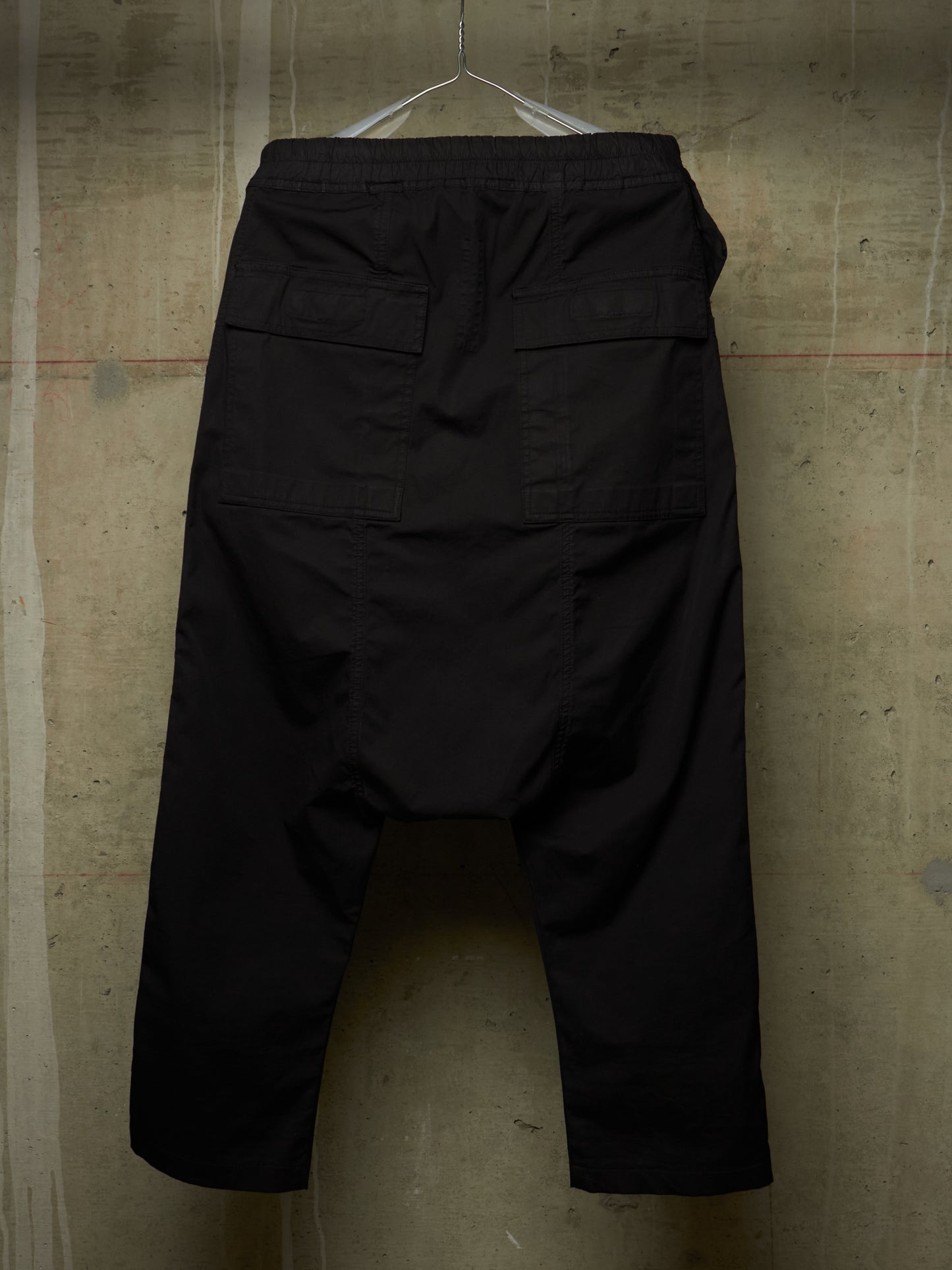 Rick Owens DRKSHDW AW15 "SPHINX" Black Drop-crotch Memphis Cargo Pants