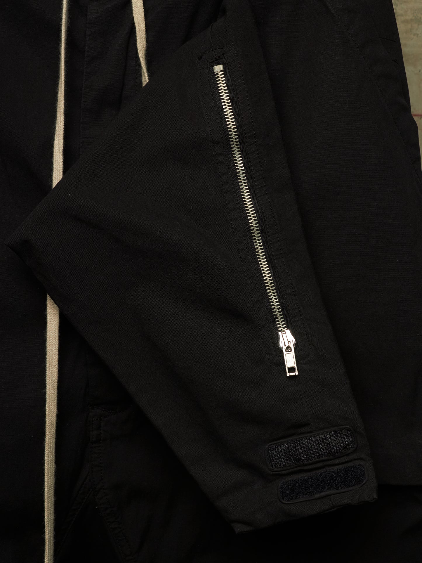 Rick Owens DRKSHDW AW15 "SPHINX" Black Drop-crotch Memphis Cargo Pants