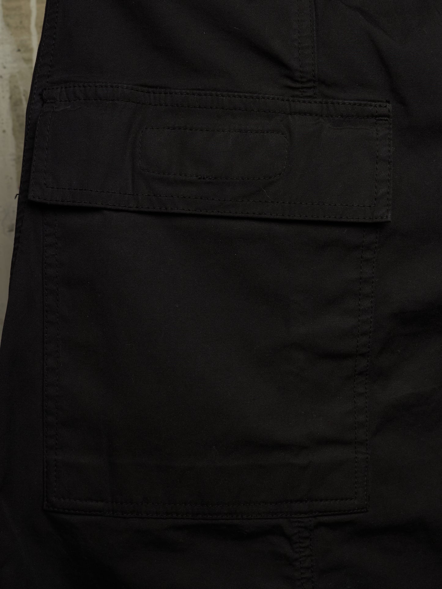 Rick Owens DRKSHDW AW15 "SPHINX" Black Drop-crotch Memphis Cargo Pants