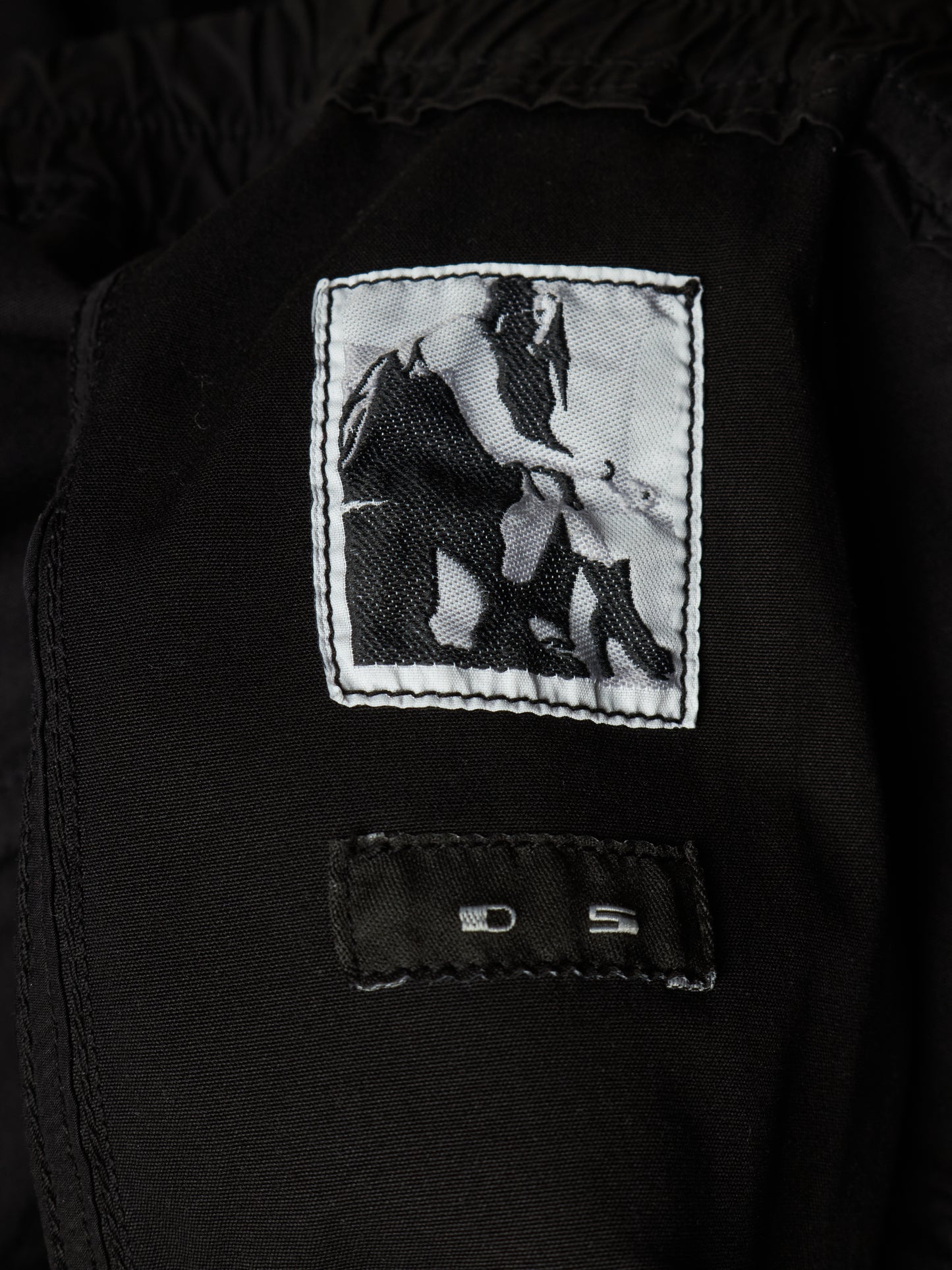 Rick Owens DRKSHDW AW15 "SPHINX" Black Drop-crotch Memphis Cargo Pants