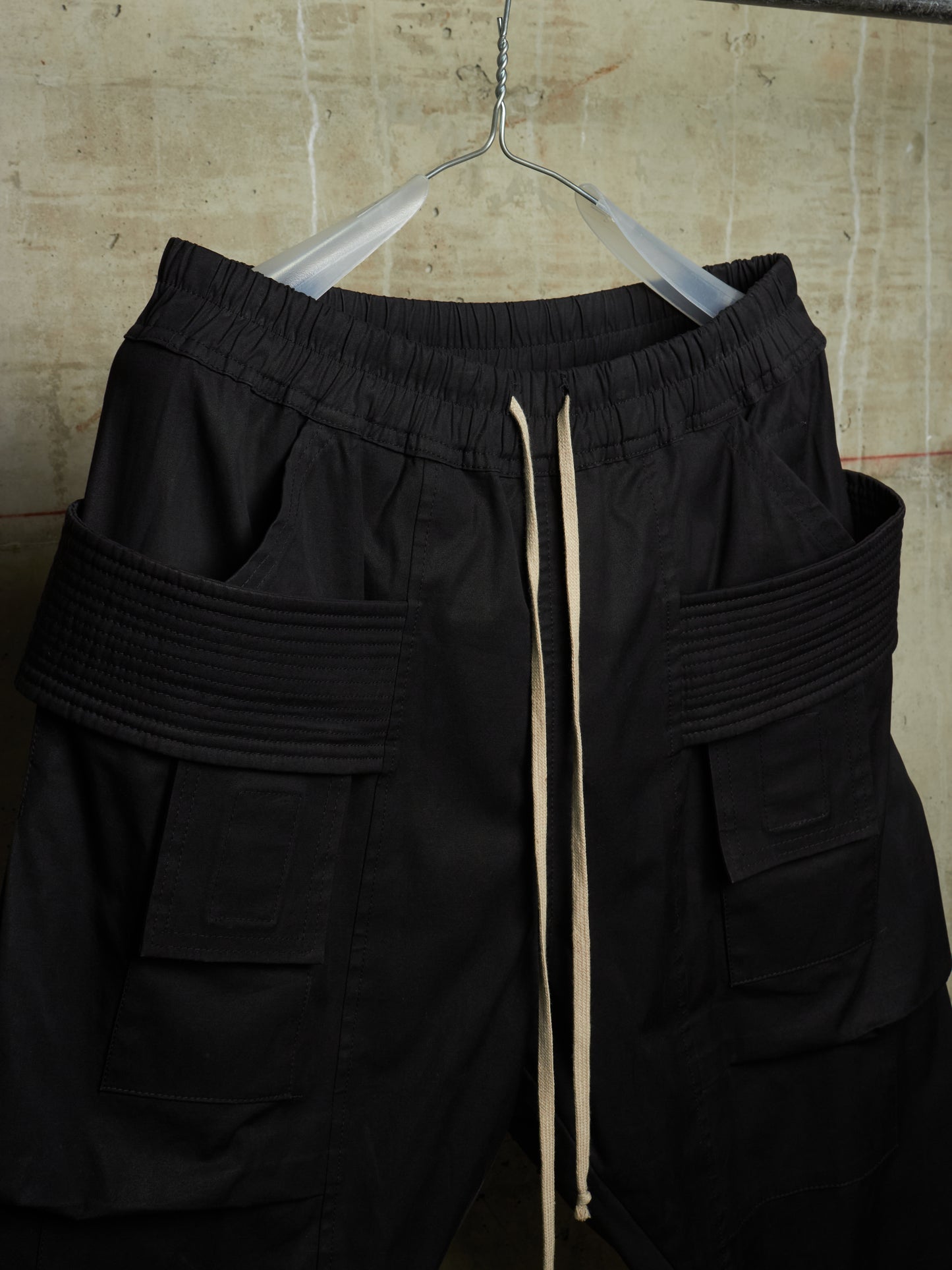 Rick Owens DRKSHDW AW17 "GLITTER" Cotton Creatch Cargo Pants