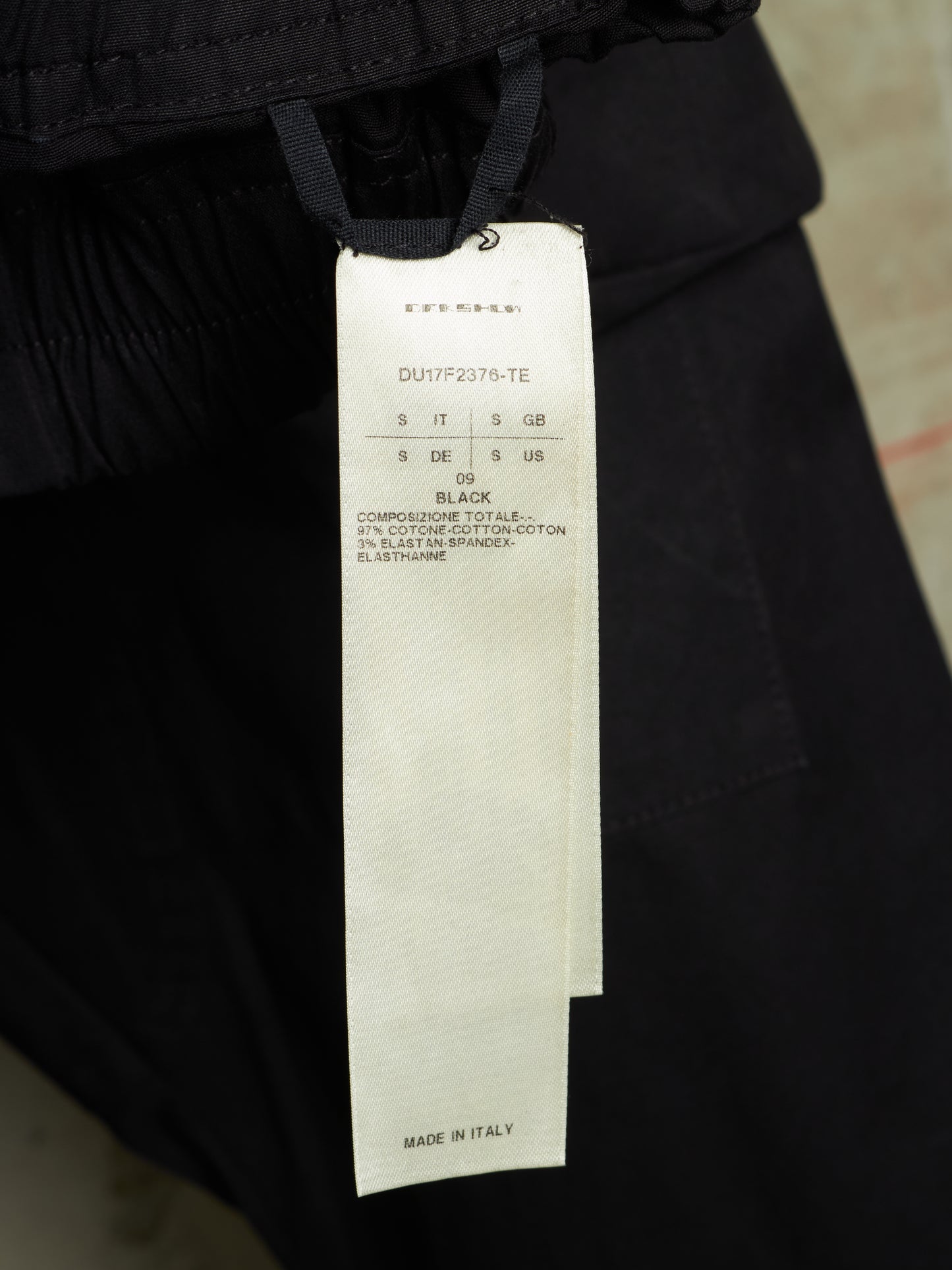 Rick Owens DRKSHDW AW17 "GLITTER" Cotton Creatch Cargo Pants