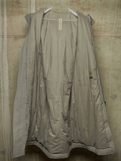 Rick Owens DRKSHDW AW17 "GLITTER" GREY Exploder Hood Long Padded Parka