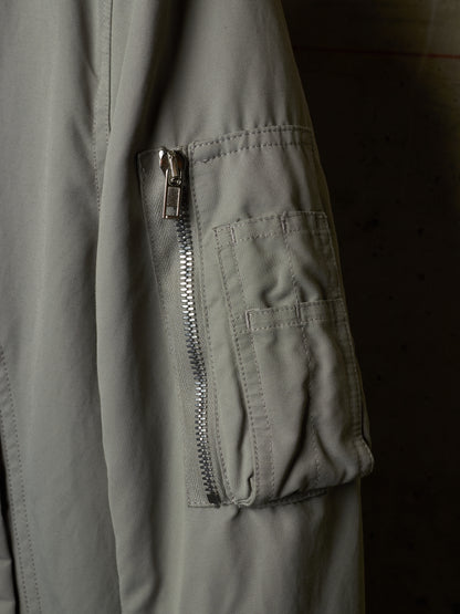 Rick Owens DRKSHDW AW17 "GLITTER" GREY Hooded Long Padded Parka