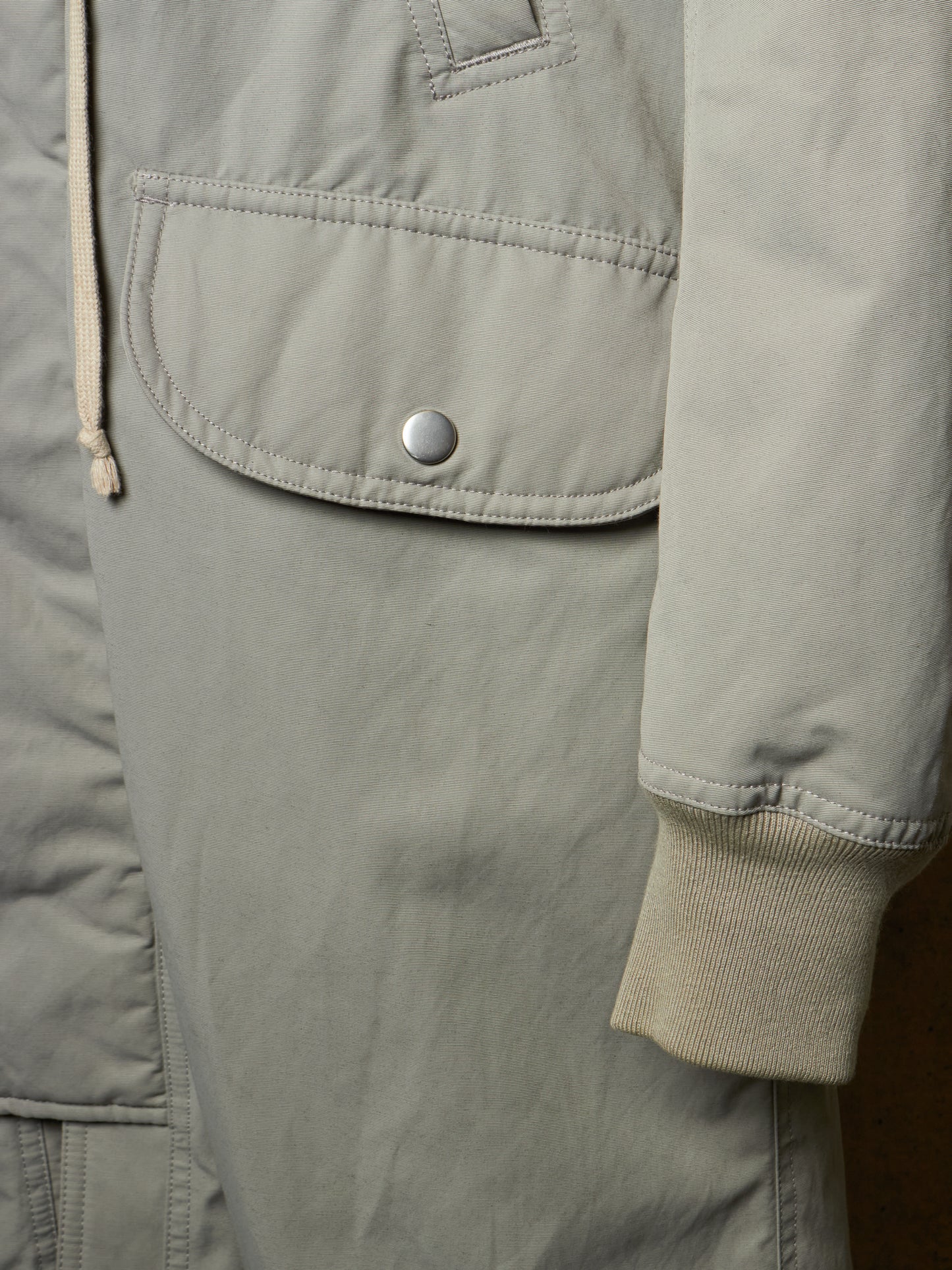 Rick Owens DRKSHDW AW17 "GLITTER" GREY Hooded Long Padded Parka
